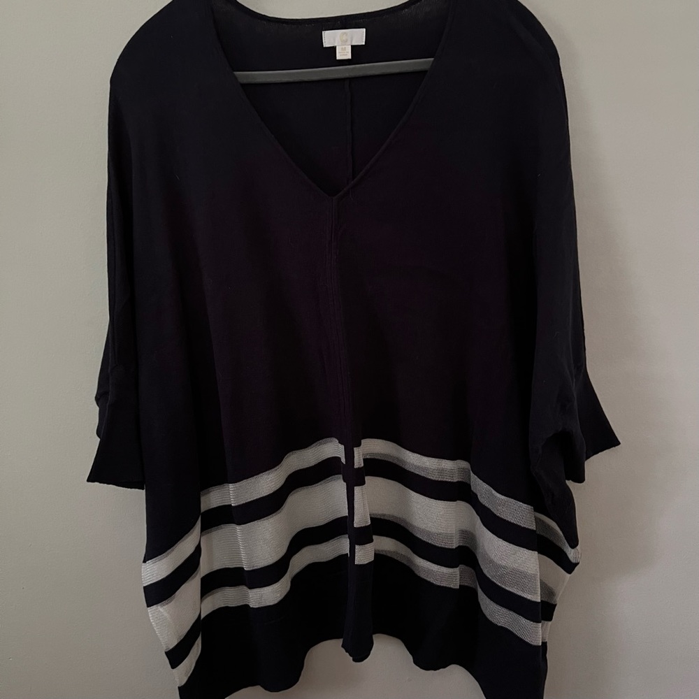 Charming Charlie’s Oversized Navy Blue Sweater